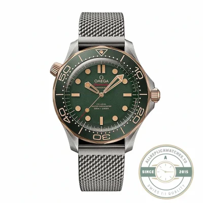 Omega Seamaster Diver 300M 210.90.42.20.10.001 superclone, titanium case with green dial