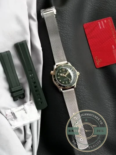 Superclone Omega Seamaster Green 42mm 210.90.42.20.10.001 - Swiss-Made Clone Watch