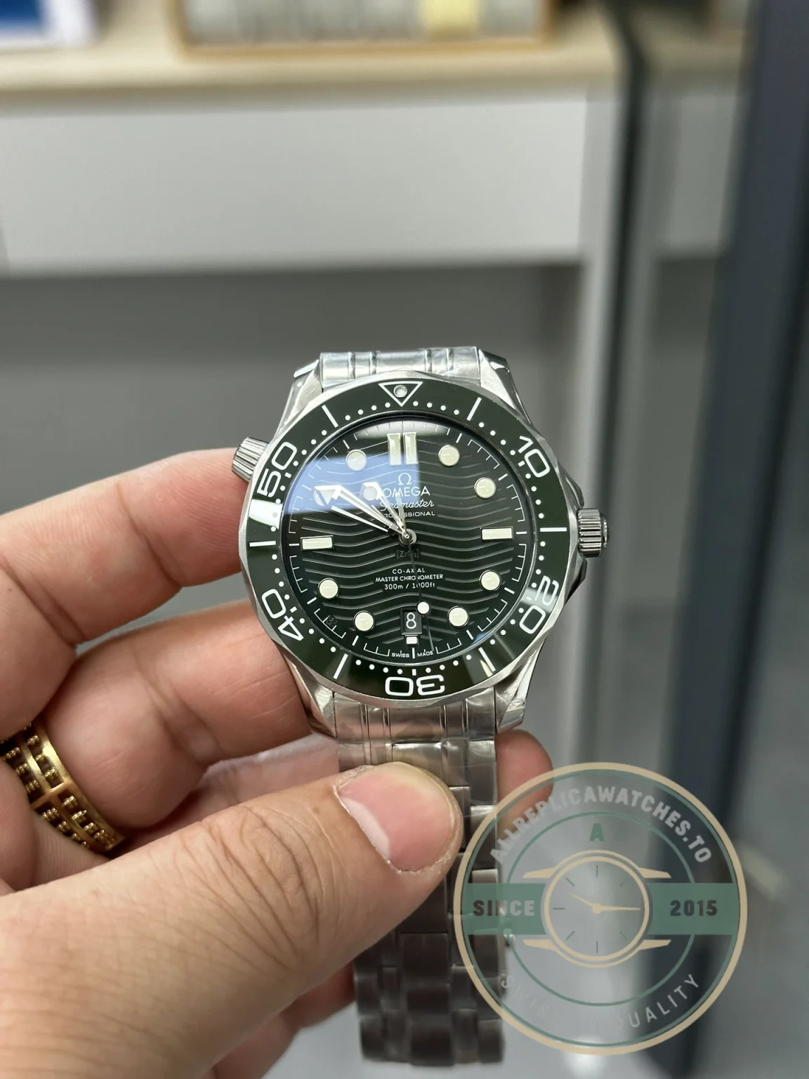 Superclone Omega Seamaster Green Dial 42mm 210.30.42.20.10.001 - Affordable Super Clone Watch