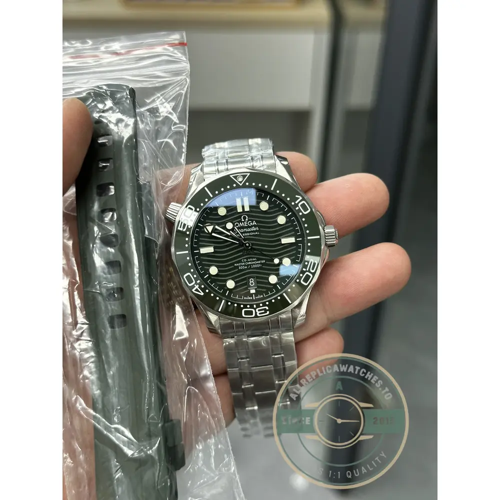 Superclone Omega Seamaster Green Dial 42mm 210.30.42.20.10.001 - Affordable Super Clone Watch