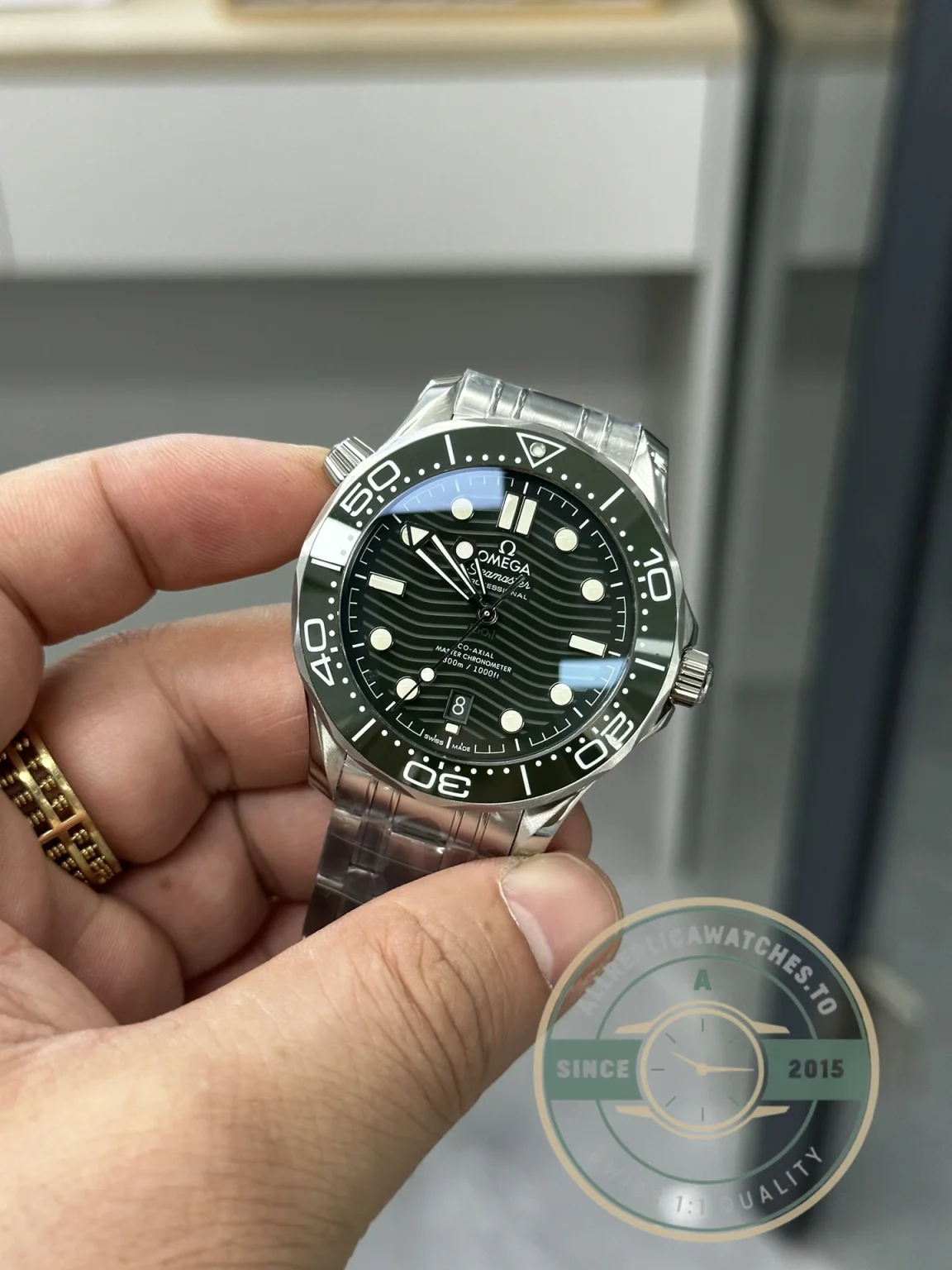 Superclone Omega Seamaster Green Dial 42mm 210.30.42.20.10.001 - Affordable Super Clone Watch