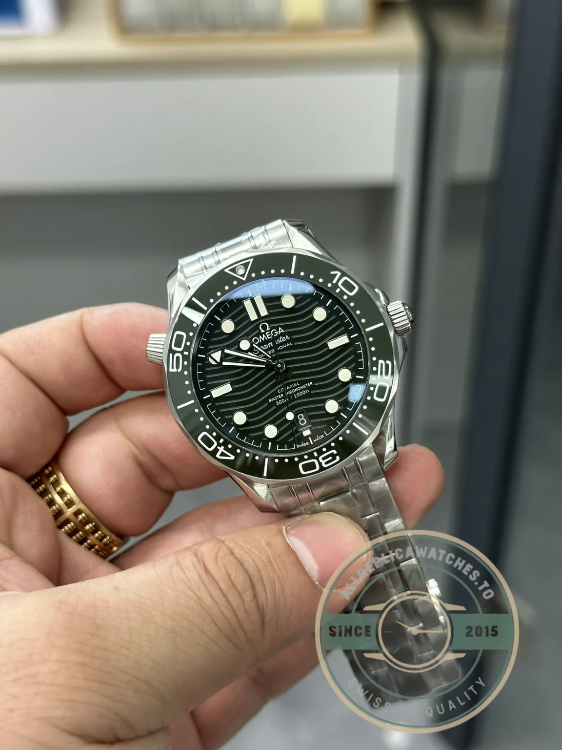 Superclone Omega Seamaster Green Dial 42mm 210.30.42.20.10.001 - Budget Luxury Replica Watch