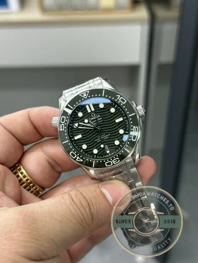 Superclone Omega Seamaster Green Dial 42mm 210.30.42.20.10.001 - Budget Luxury Replica Watch