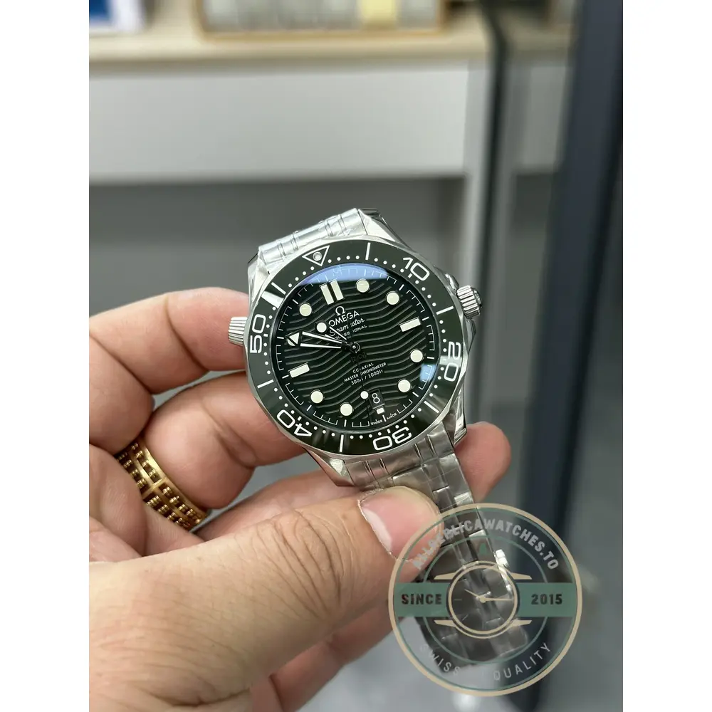 Superclone Omega Seamaster Green Dial 42mm 210.30.42.20.10.001 - Budget Luxury Replica Watch