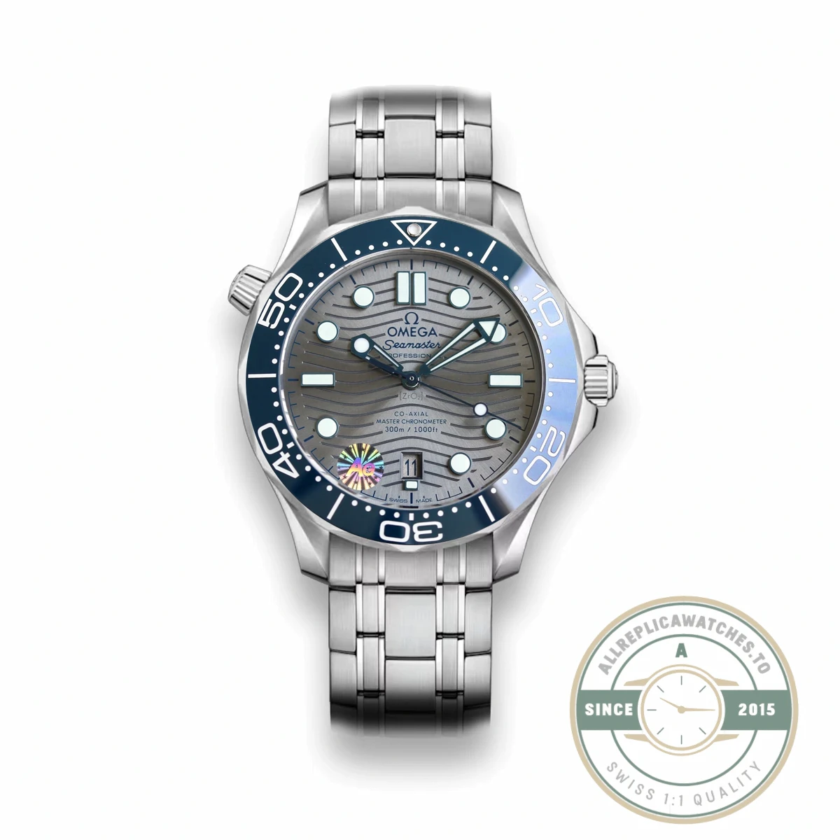 Superclone Omega Seamaster Grey Dial 210.30.42.20.06.001 - 1:1 Swiss Replica Watch