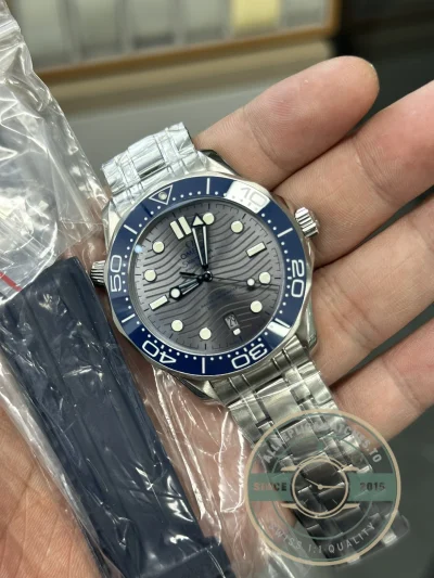 Superclone Omega Seamaster Grey Dial 210.30.42.20.06.001 - Swiss Movement Replica Watch