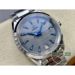 Super clone Omega Aqua Terra crown drawn out to the date position on the 48-hour VS8900 automatic
