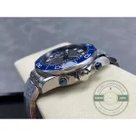 Anti-reflective sapphire crystal over the grey super clone Omega Seamaster Planet Ocean dial