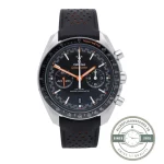 Super clone Omega Speedmaster Racing Leather Strap, 44.25mm case