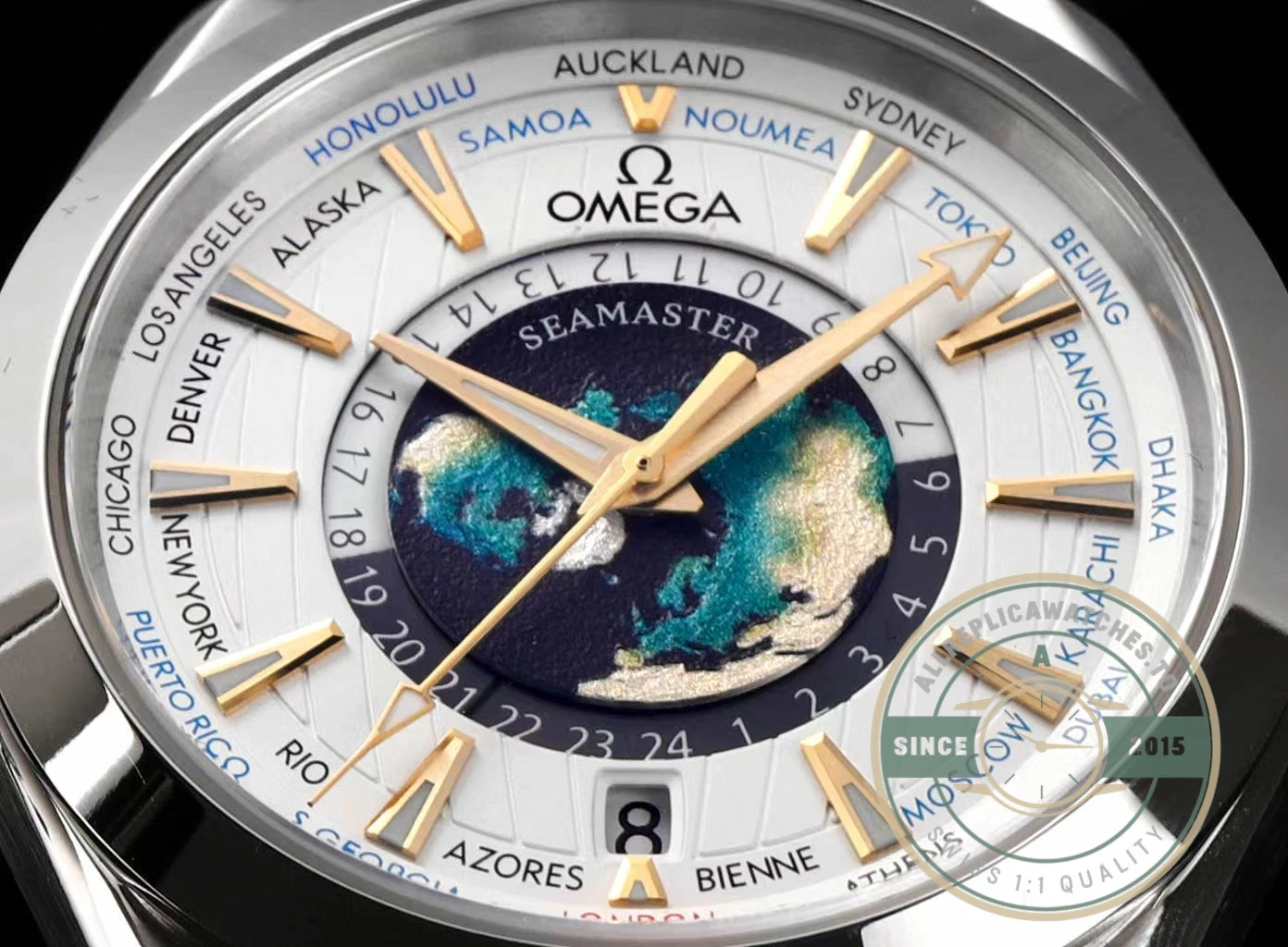 Superclone Omega Speedmaster World Time 220.10.43.22.03.001 - Best Quality Replica Watch