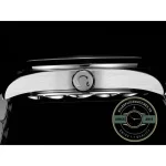 The date sits at 6 o'clock inside the seconds track, super clone Omega Seamaster world-time dial