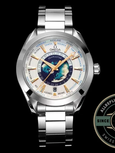 Superclone Omega Speedmaster World Time 220.10.43.22.03.001 - 1:1 Swiss Replica Watch