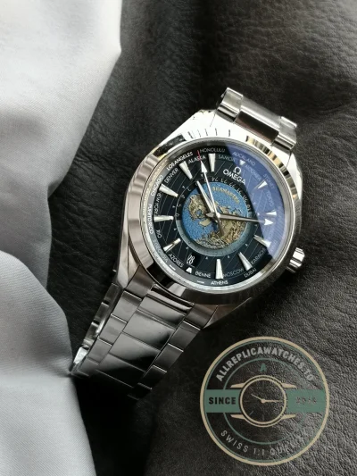 Superclone Omega Speedmaster World Time 220.10.43.22.03.001 - Top-Tier Swiss Replica Watch