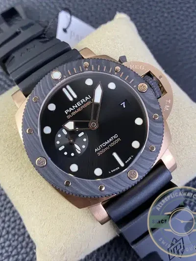 Superclone Panerai PAM 1070 Submersible Goldtech OroCarbo - Swiss Movement Replica Watch