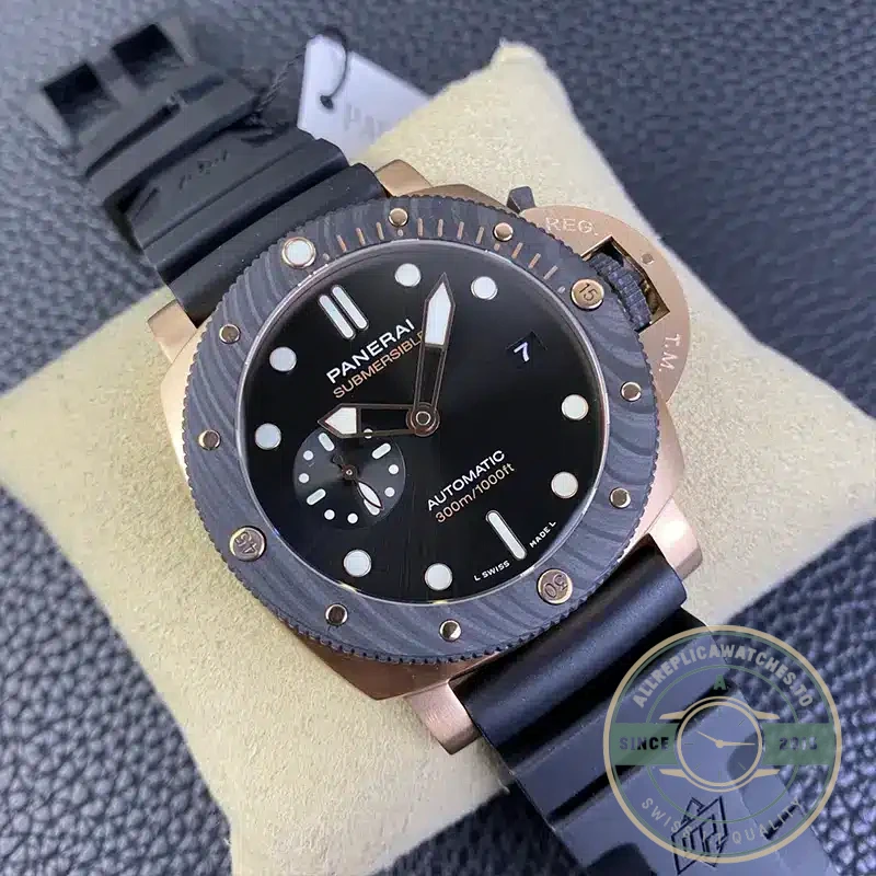 Superclone Panerai PAM 1070 Submersible Goldtech OroCarbo - Swiss Movement Replica Watch