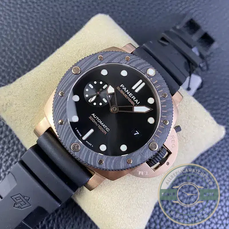 Superclone Panerai PAM 1070 Submersible Goldtech OroCarbo - Swiss Movement Replica Watch