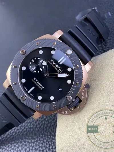 Superclone Panerai PAM 1070 Submersible Goldtech OroCarbo - Top-Tier Swiss Replica Watch