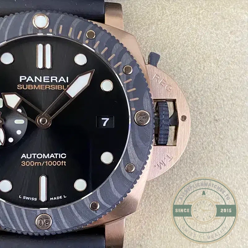 Superclone Panerai PAM 1070 Submersible Goldtech OroCarbo - Top-Tier Swiss Replica Watch