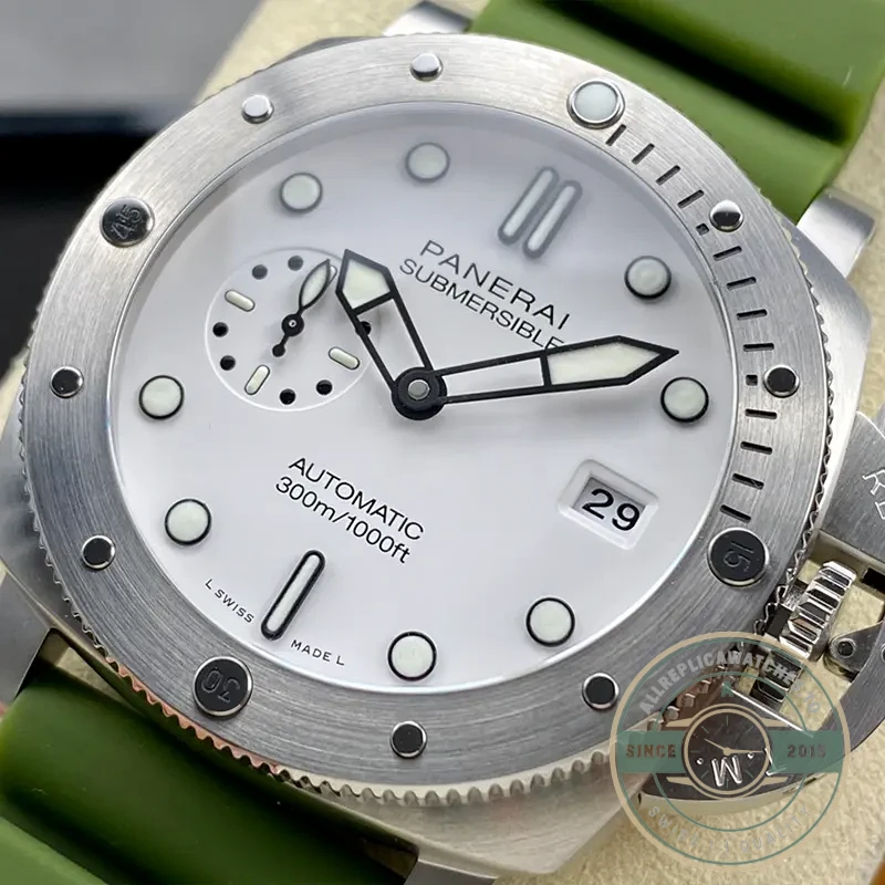 Superclone Panerai PAM 1226 Submersible QuarantaQuattro Bianco 44mm - Luxury Replica Watch