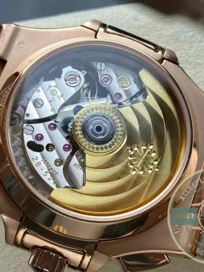 Superclone Nautilus 5980/1R-001 Patek Philippe Flyback chronograph, Date. 40.5 mm, Rose gold - Best Quality Replica Watch