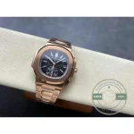 Superclone Nautilus 5980/1R-001 Patek Philippe Flyback chronograph, Date. 40.5 mm, Rose gold - Affordable Luxury Replica Timepiece