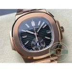 Superclone Nautilus 5980/1R-001 Patek Philippe Flyback chronograph, Date. 40.5 mm, Rose gold - Luxury Replica Watch