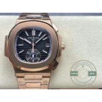 Superclone Nautilus 5980/1R-001 Patek Philippe Flyback chronograph, Date. 40.5 mm, Rose gold - Best Quality Replica Watch