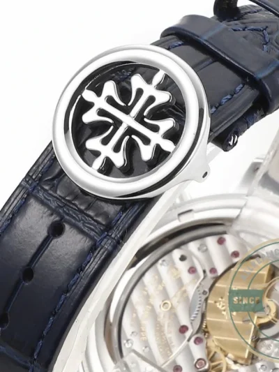 Superclone Patek Philippe Celestial, Moon age 44 mm, Platinum, 6102P-001 - Affordable Luxury Replica Timepiece