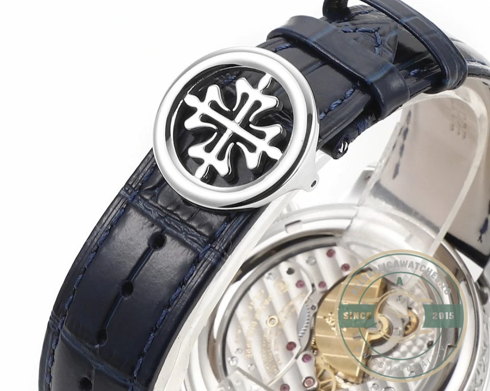 Superclone Patek Philippe Celestial, Moon age 44 mm, Platinum, 6102P-001 - Affordable Luxury Replica Timepiece
