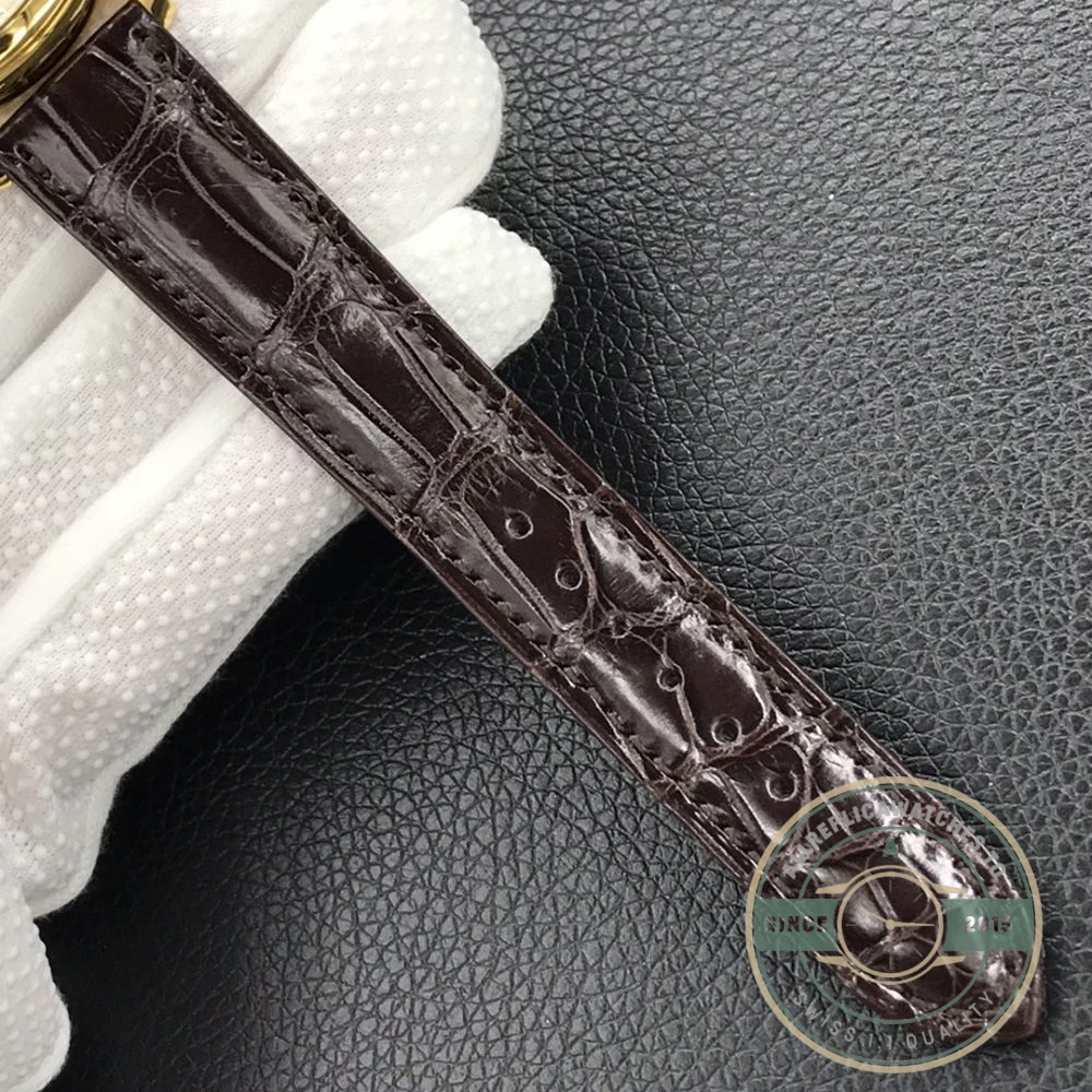 Superclone Patek Philippe DATE, SWEEP SECONDS. 39 mm, Yellow gold, 5227G-001 - Top-Tier Swiss Replica Watch