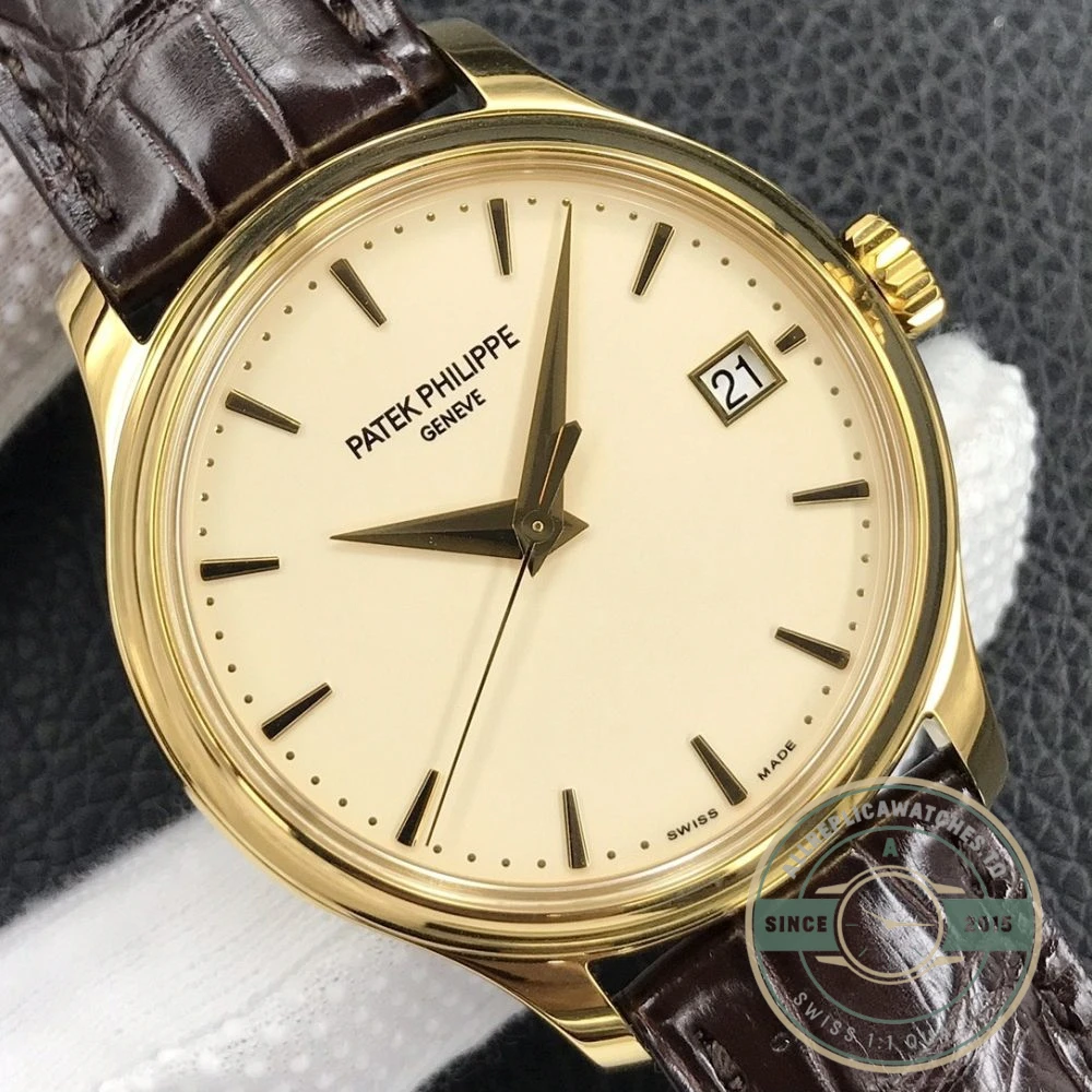 Superclone Patek Philippe DATE, SWEEP SECONDS. 39 mm, Yellow gold, 5227G-001 - High-Grade Replica Watch