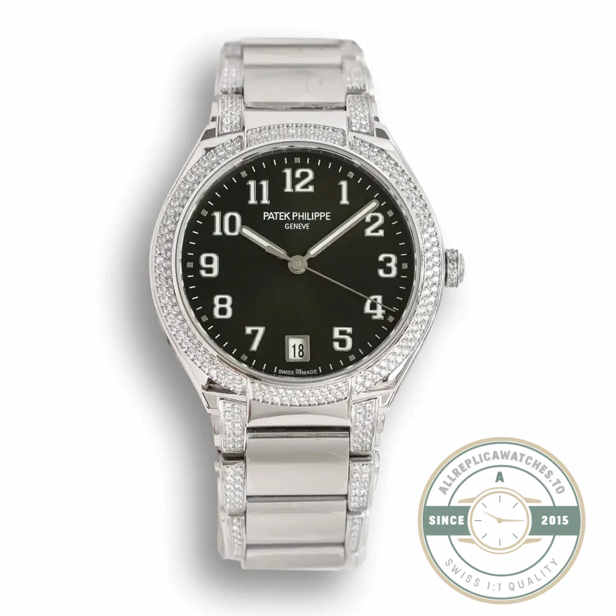 Superclone Patek Philippe TWENTY~4 36 mm, Stainless Steel, 7300-1450R - Best Quality Replica Watch