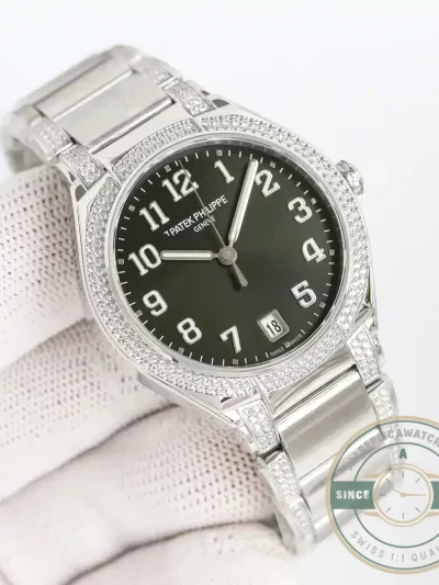 Superclone Patek Philippe TWENTY~4 36 mm, Stainless Steel, 7300-1450R - Budget Luxury Replica Watch