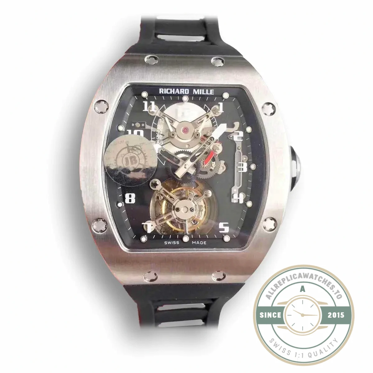 Superclone Richard Mille 001 Tourbillon Black Dial - 1:1 Swiss Replica Watch