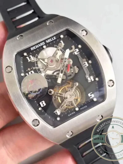 Superclone Richard Mille 001 Tourbillon Black Dial - Affordable Luxury Replica Timepiece