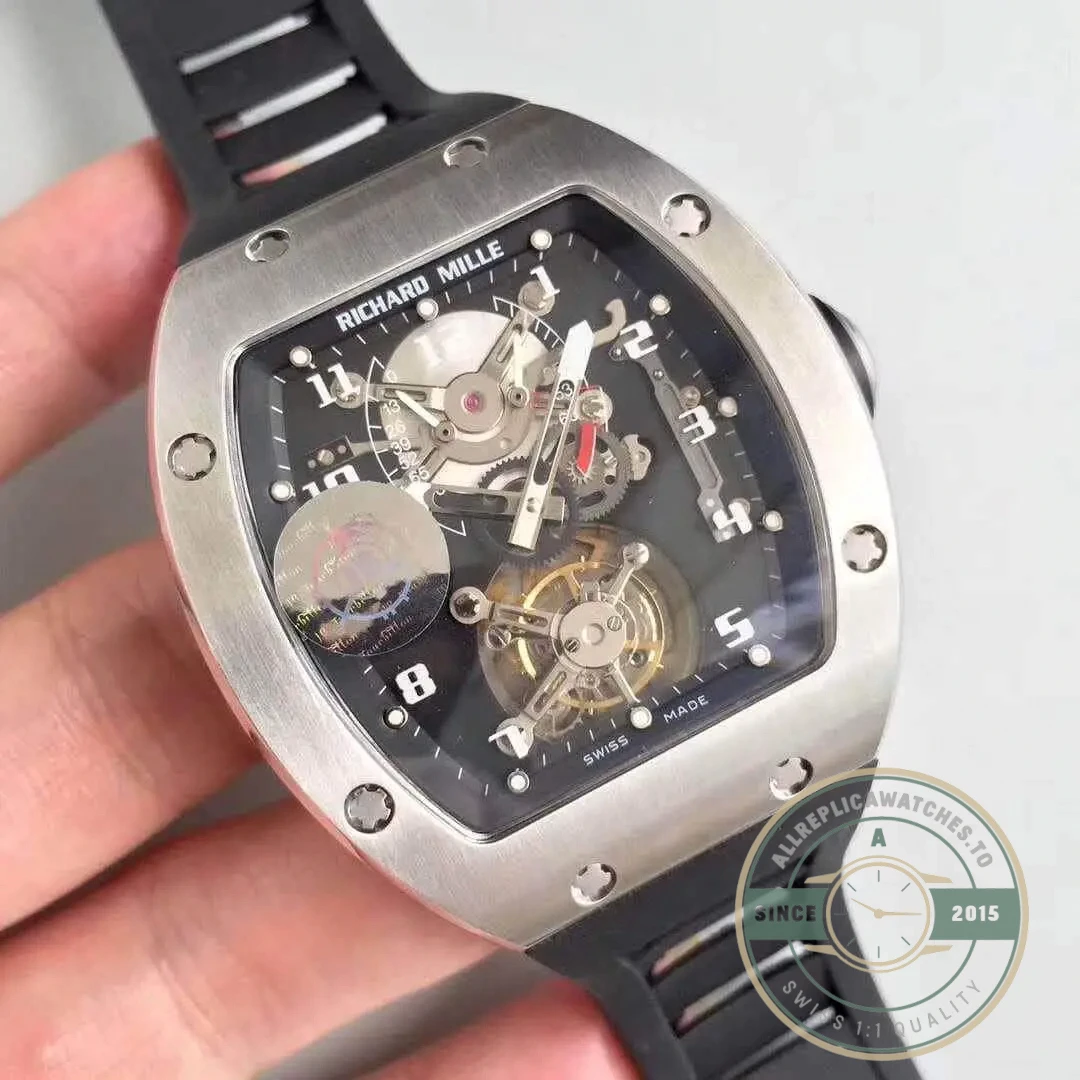 Superclone Richard Mille 001 Tourbillon Black Dial - Affordable Luxury Replica Timepiece