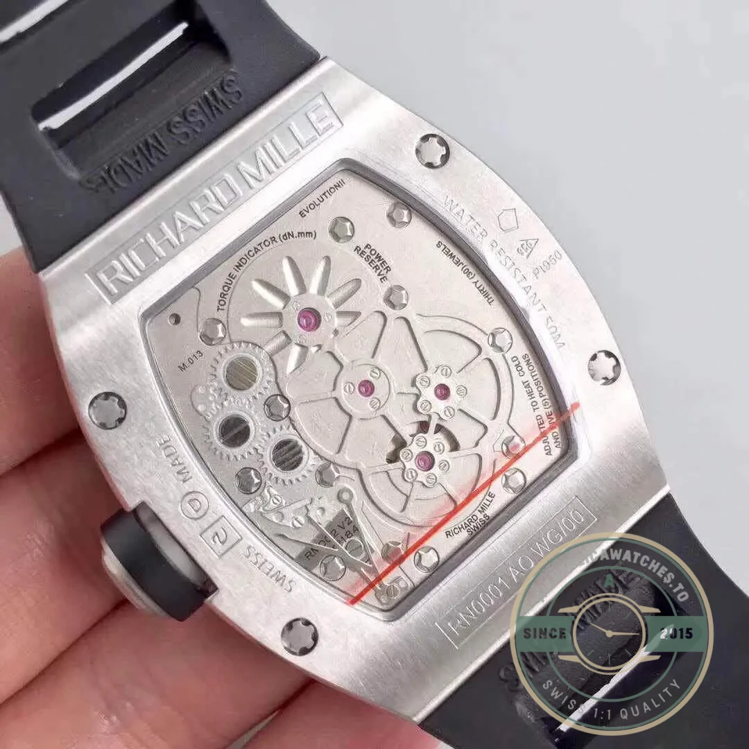 Superclone Richard Mille 001 Tourbillon Black Dial - Luxury Replica Watch
