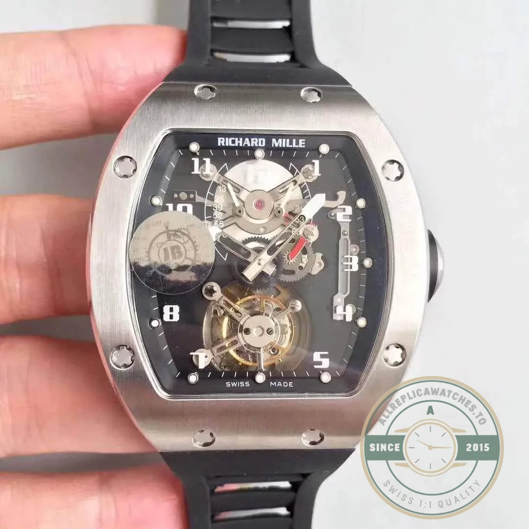 Superclone Richard Mille 001 Tourbillon Black Dial - Premium Super Clone Watch