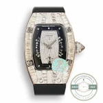 Superclone Richard Mille 007-1 Diamond Crown Black Strap - Swiss-Made Clone Watch