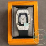 Superclone Richard Mille 007-1 Diamond Crown Black Strap - Top-Tier Swiss Replica Watch