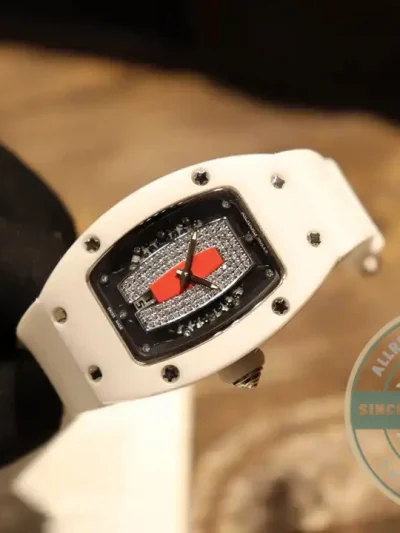 Superclone Richard Mille 007-1 White Ceramic Red Lips - Affordable Luxury Replica Timepiece