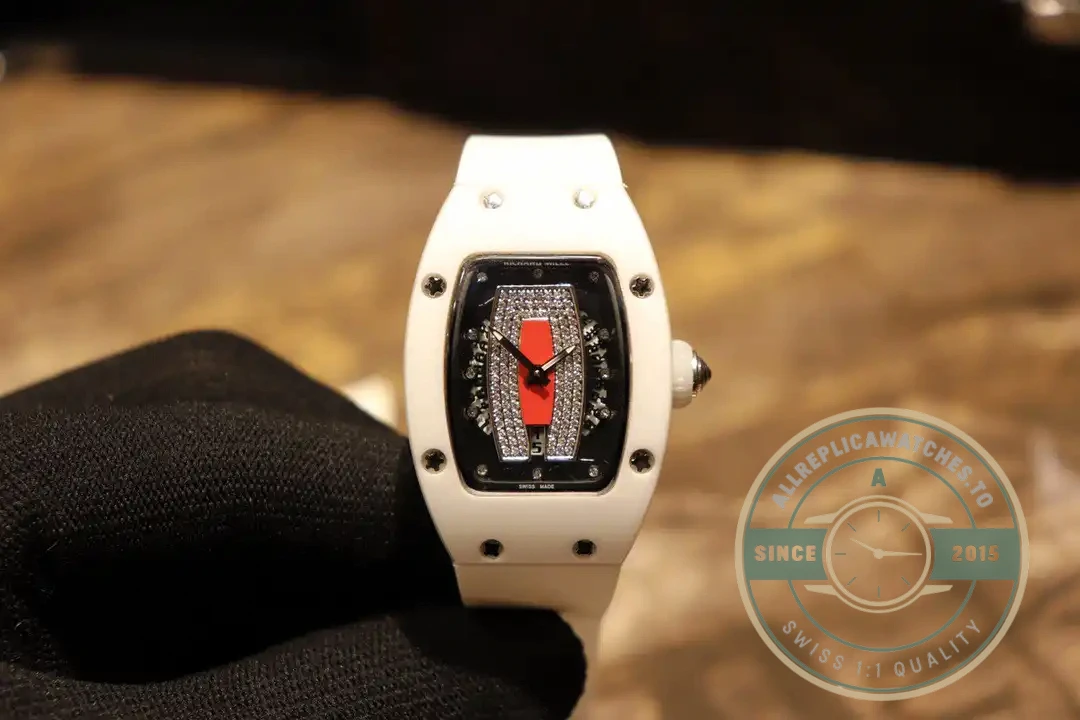 Superclone Richard Mille 007-1 White Ceramic Red Lips - Swiss-Made Clone Watch