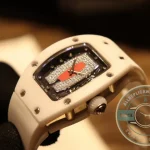Superclone Richard Mille 007-1 White Ceramic Red Lips - Swiss-Made Clone Watch
