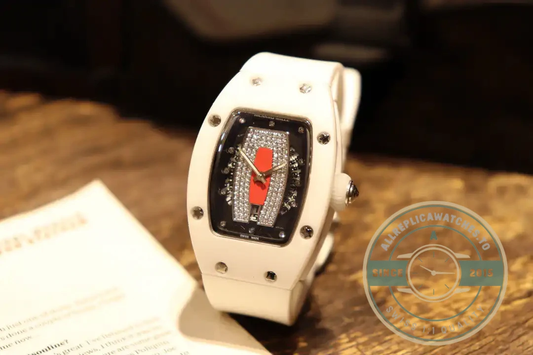 Superclone Richard Mille 007-1 White Ceramic Red Lips - High-Grade Replica Watch