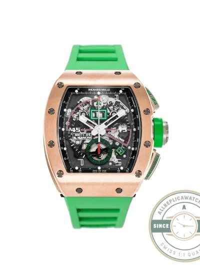 Superclone Richard Mille 011-01 Robert Mancini Chronograph Flyback Rose Gold - Factory Super Clone Watch