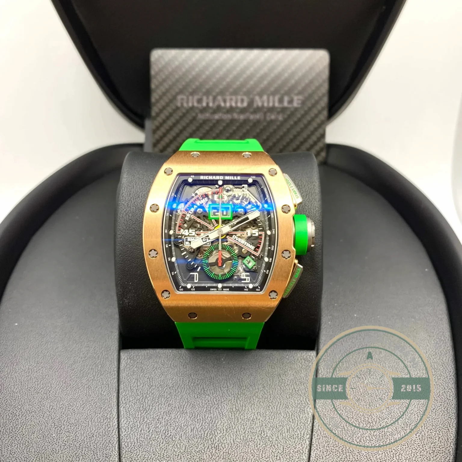 Superclone Richard Mille 011-01 Robert Mancini Chronograph Flyback Rose Gold - High-Grade Replica Watch