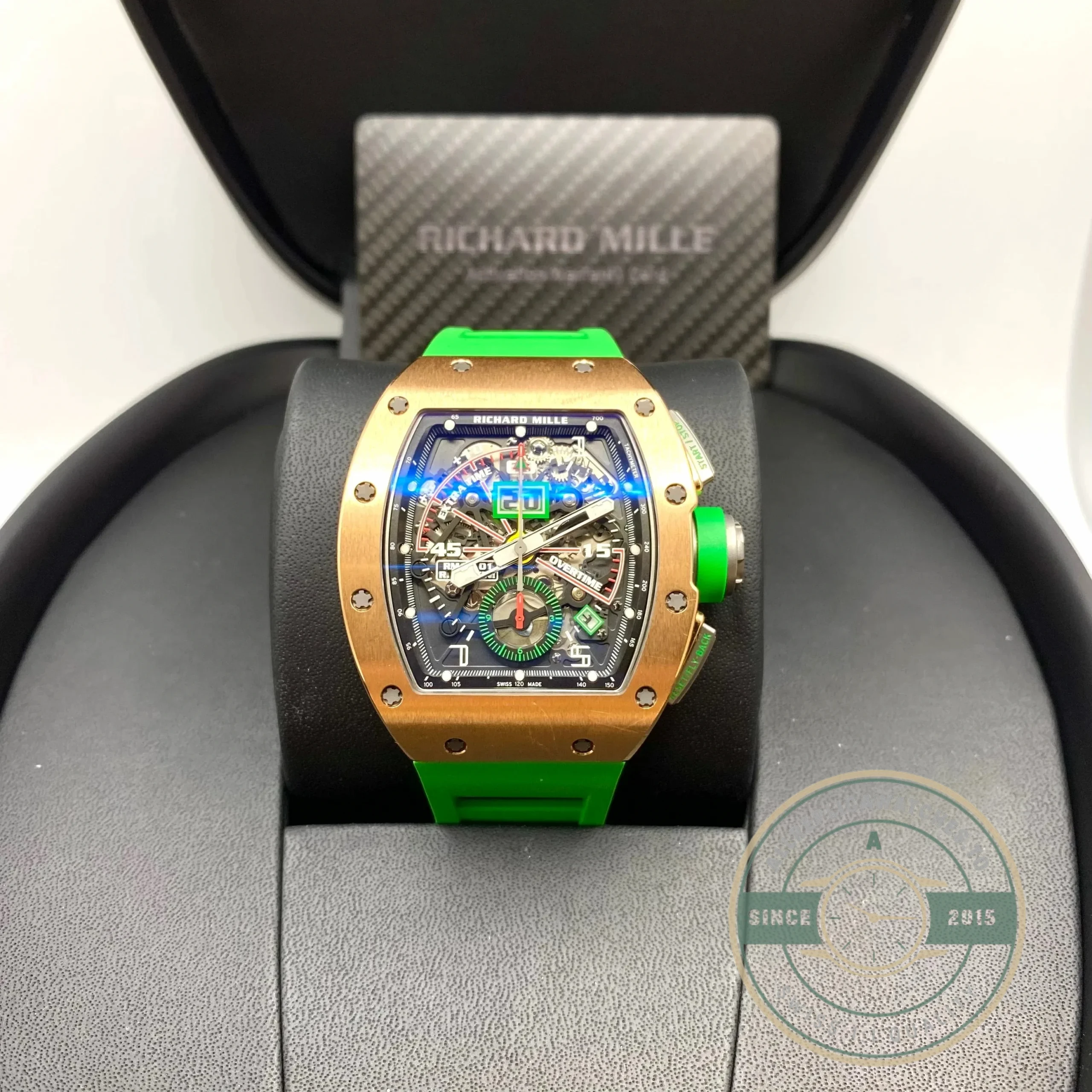 Superclone Richard Mille 011-01 Robert Mancini Chronograph Flyback Rose Gold - High-Grade Replica Watch
