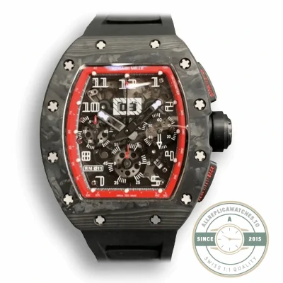 Superclone Richard Mille 011-03 Carbon Fiber Case - Affordable Luxury Replica Timepiece
