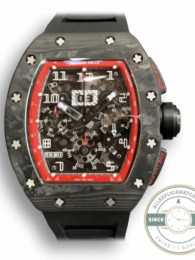 Superclone Richard Mille 011-03 Carbon Fiber Case - Affordable Luxury Replica Timepiece