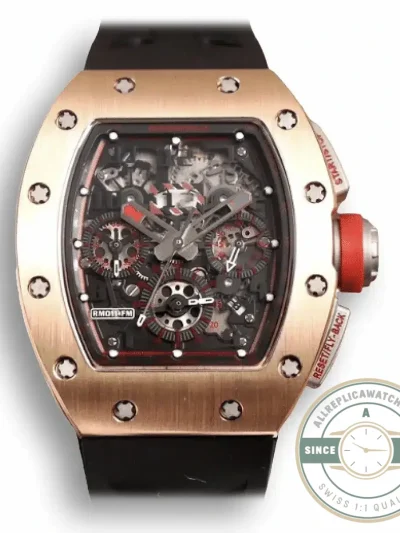 Superclone Richard Mille 011-03 Flyback Rose Gold - Affordable Super Clone Watch
